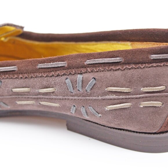 Zalo Aztec Print Slip on Loafer in Brown - Picture 7 of 8